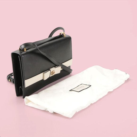 RARE Gucci Japan Exclusive Marmont Bow Flap Shoulder Bag - Picture 4 of 10